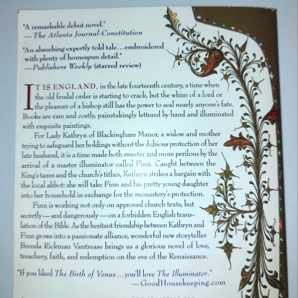 5 for $25- The Illuminator, a Historic Novel by Brenda Rickman Vantrease - Picture 4 of 9